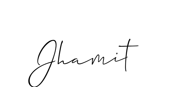 You should practise on your own different ways (Allison_Script) to write your name (Jhamit) in signature. don't let someone else do it for you. Jhamit signature style 2 images and pictures png