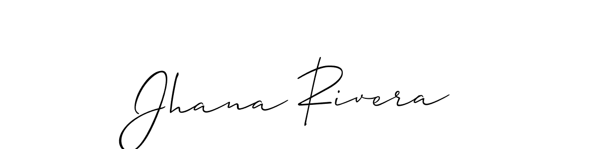 It looks lik you need a new signature style for name Jhana Rivera. Design unique handwritten (Allison_Script) signature with our free signature maker in just a few clicks. Jhana Rivera signature style 2 images and pictures png