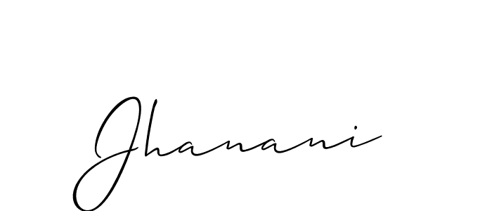 It looks lik you need a new signature style for name Jhanani. Design unique handwritten (Allison_Script) signature with our free signature maker in just a few clicks. Jhanani signature style 2 images and pictures png