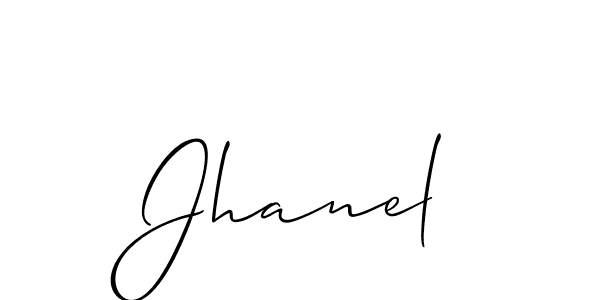 The best way (Allison_Script) to make a short signature is to pick only two or three words in your name. The name Jhanel include a total of six letters. For converting this name. Jhanel signature style 2 images and pictures png