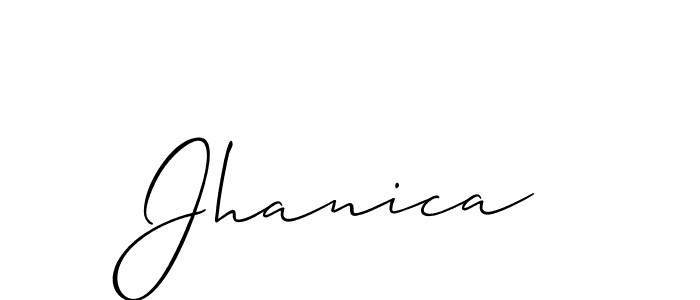 How to make Jhanica name signature. Use Allison_Script style for creating short signs online. This is the latest handwritten sign. Jhanica signature style 2 images and pictures png