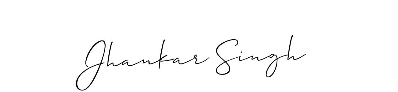 Make a beautiful signature design for name Jhankar Singh. With this signature (Allison_Script) style, you can create a handwritten signature for free. Jhankar Singh signature style 2 images and pictures png