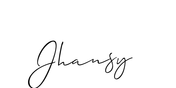 Make a beautiful signature design for name Jhansy. Use this online signature maker to create a handwritten signature for free. Jhansy signature style 2 images and pictures png