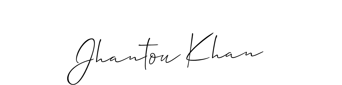 You can use this online signature creator to create a handwritten signature for the name Jhantou Khan. This is the best online autograph maker. Jhantou Khan signature style 2 images and pictures png