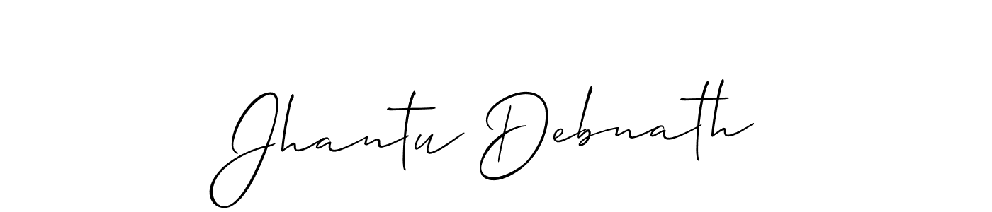 How to Draw Jhantu Debnath signature style? Allison_Script is a latest design signature styles for name Jhantu Debnath. Jhantu Debnath signature style 2 images and pictures png