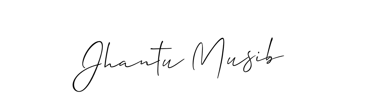 How to make Jhantu Musib name signature. Use Allison_Script style for creating short signs online. This is the latest handwritten sign. Jhantu Musib signature style 2 images and pictures png