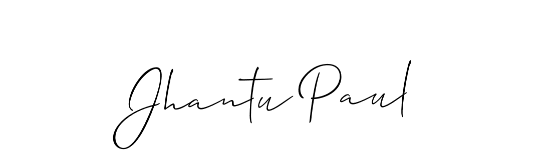 Jhantu Paul stylish signature style. Best Handwritten Sign (Allison_Script) for my name. Handwritten Signature Collection Ideas for my name Jhantu Paul. Jhantu Paul signature style 2 images and pictures png