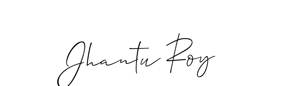if you are searching for the best signature style for your name Jhantu Roy. so please give up your signature search. here we have designed multiple signature styles  using Allison_Script. Jhantu Roy signature style 2 images and pictures png