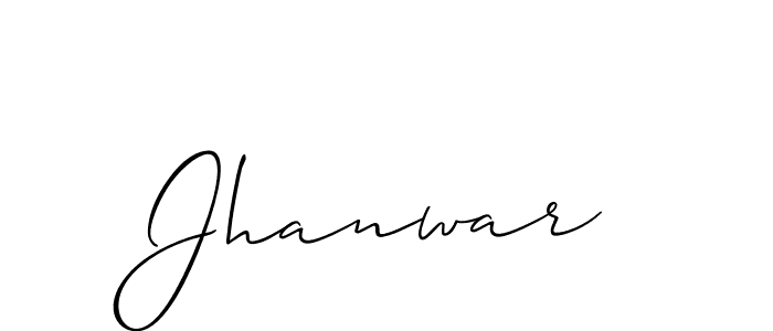 Best and Professional Signature Style for Jhanwar. Allison_Script Best Signature Style Collection. Jhanwar signature style 2 images and pictures png