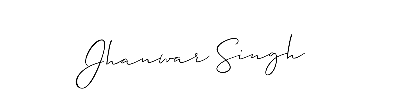 You should practise on your own different ways (Allison_Script) to write your name (Jhanwar Singh) in signature. don't let someone else do it for you. Jhanwar Singh signature style 2 images and pictures png