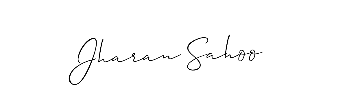 Also we have Jharan Sahoo name is the best signature style. Create professional handwritten signature collection using Allison_Script autograph style. Jharan Sahoo signature style 2 images and pictures png