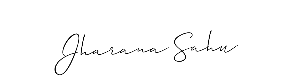 Also we have Jharana Sahu name is the best signature style. Create professional handwritten signature collection using Allison_Script autograph style. Jharana Sahu signature style 2 images and pictures png
