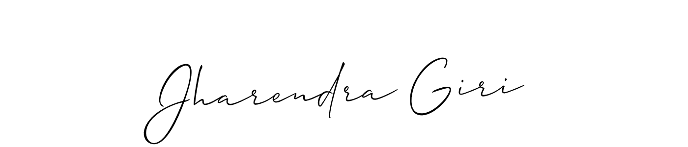 The best way (Allison_Script) to make a short signature is to pick only two or three words in your name. The name Jharendra Giri include a total of six letters. For converting this name. Jharendra Giri signature style 2 images and pictures png