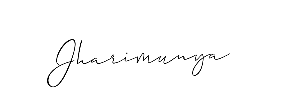 Make a beautiful signature design for name Jharimunya. Use this online signature maker to create a handwritten signature for free. Jharimunya signature style 2 images and pictures png