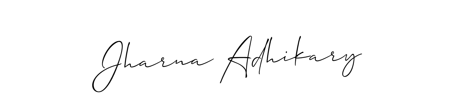 You can use this online signature creator to create a handwritten signature for the name Jharna Adhikary. This is the best online autograph maker. Jharna Adhikary signature style 2 images and pictures png