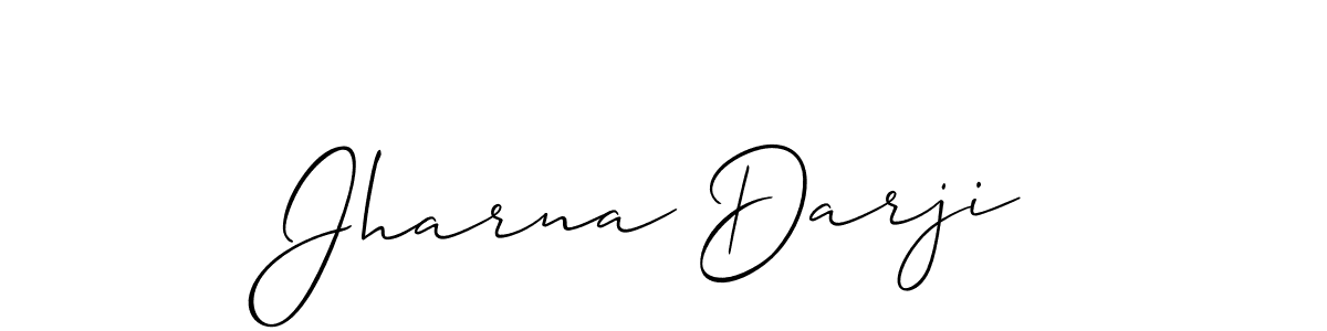 It looks lik you need a new signature style for name Jharna Darji. Design unique handwritten (Allison_Script) signature with our free signature maker in just a few clicks. Jharna Darji signature style 2 images and pictures png
