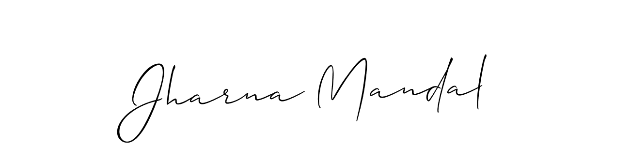 Also we have Jharna Mandal name is the best signature style. Create professional handwritten signature collection using Allison_Script autograph style. Jharna Mandal signature style 2 images and pictures png
