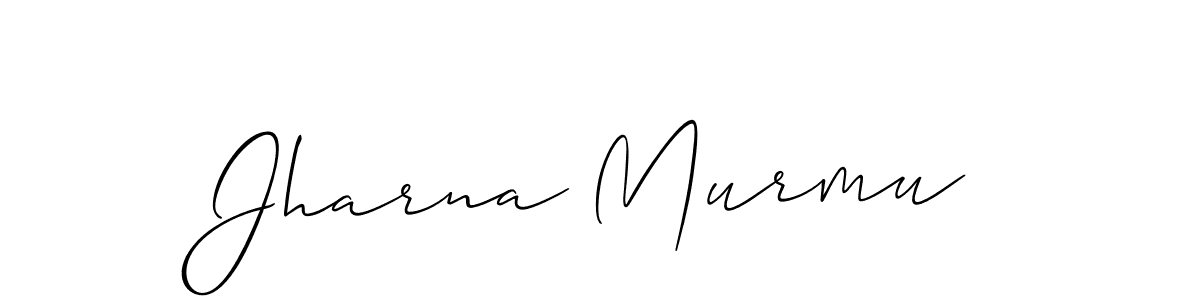 The best way (Allison_Script) to make a short signature is to pick only two or three words in your name. The name Jharna Murmu include a total of six letters. For converting this name. Jharna Murmu signature style 2 images and pictures png