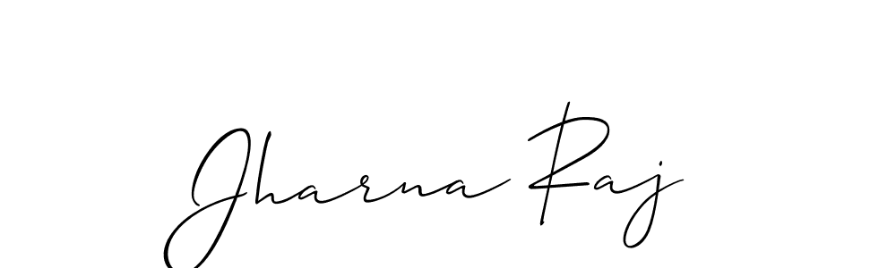 Make a beautiful signature design for name Jharna Raj. With this signature (Allison_Script) style, you can create a handwritten signature for free. Jharna Raj signature style 2 images and pictures png