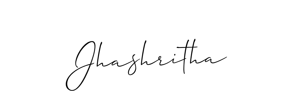 Use a signature maker to create a handwritten signature online. With this signature software, you can design (Allison_Script) your own signature for name Jhashritha. Jhashritha signature style 2 images and pictures png