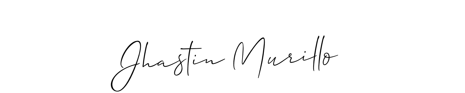 Make a beautiful signature design for name Jhastin Murillo. With this signature (Allison_Script) style, you can create a handwritten signature for free. Jhastin Murillo signature style 2 images and pictures png