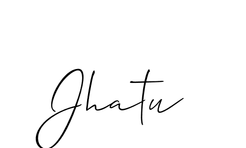 How to make Jhatu name signature. Use Allison_Script style for creating short signs online. This is the latest handwritten sign. Jhatu signature style 2 images and pictures png