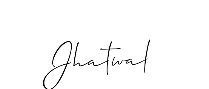 Create a beautiful signature design for name Jhatwal. With this signature (Allison_Script) fonts, you can make a handwritten signature for free. Jhatwal signature style 2 images and pictures png