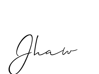 Also we have Jhaw name is the best signature style. Create professional handwritten signature collection using Allison_Script autograph style. Jhaw signature style 2 images and pictures png
