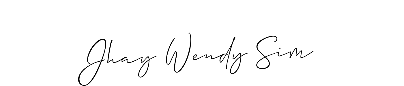 Best and Professional Signature Style for Jhay Wendy Sim. Allison_Script Best Signature Style Collection. Jhay Wendy Sim signature style 2 images and pictures png