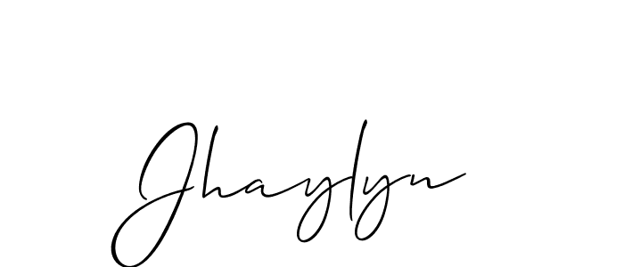 Design your own signature with our free online signature maker. With this signature software, you can create a handwritten (Allison_Script) signature for name Jhaylyn. Jhaylyn signature style 2 images and pictures png