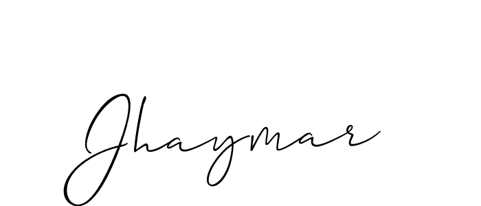 How to make Jhaymar name signature. Use Allison_Script style for creating short signs online. This is the latest handwritten sign. Jhaymar signature style 2 images and pictures png