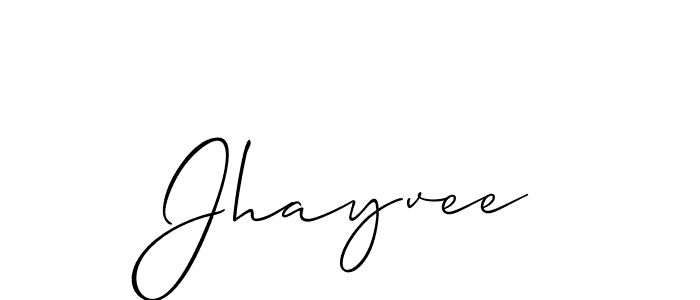 How to make Jhayvee name signature. Use Allison_Script style for creating short signs online. This is the latest handwritten sign. Jhayvee signature style 2 images and pictures png