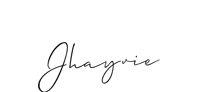 Also we have Jhayvie name is the best signature style. Create professional handwritten signature collection using Allison_Script autograph style. Jhayvie signature style 2 images and pictures png