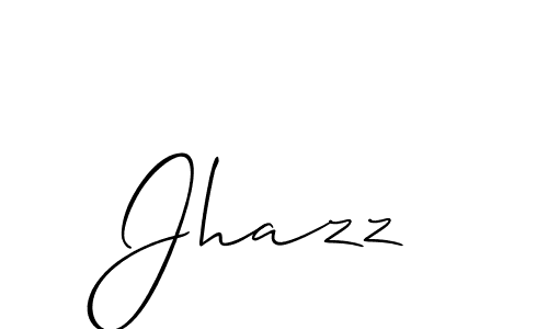 It looks lik you need a new signature style for name Jhazz. Design unique handwritten (Allison_Script) signature with our free signature maker in just a few clicks. Jhazz signature style 2 images and pictures png
