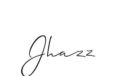 It looks lik you need a new signature style for name Jhazz. Design unique handwritten (Allison_Script) signature with our free signature maker in just a few clicks. Jhazz signature style 2 images and pictures png