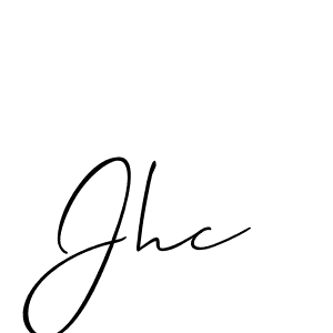Allison_Script is a professional signature style that is perfect for those who want to add a touch of class to their signature. It is also a great choice for those who want to make their signature more unique. Get Jhc name to fancy signature for free. Jhc signature style 2 images and pictures png