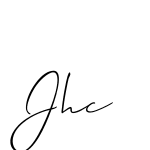 Create a beautiful signature design for name Jhc. With this signature (Allison_Script) fonts, you can make a handwritten signature for free. Jhc signature style 2 images and pictures png