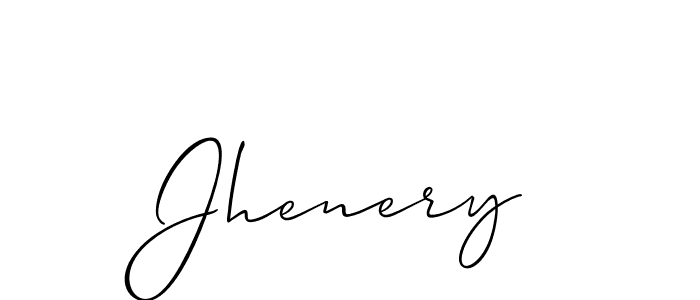 It looks lik you need a new signature style for name Jhenery. Design unique handwritten (Allison_Script) signature with our free signature maker in just a few clicks. Jhenery signature style 2 images and pictures png