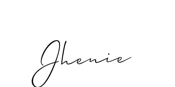 How to Draw Jhenie signature style? Allison_Script is a latest design signature styles for name Jhenie. Jhenie signature style 2 images and pictures png