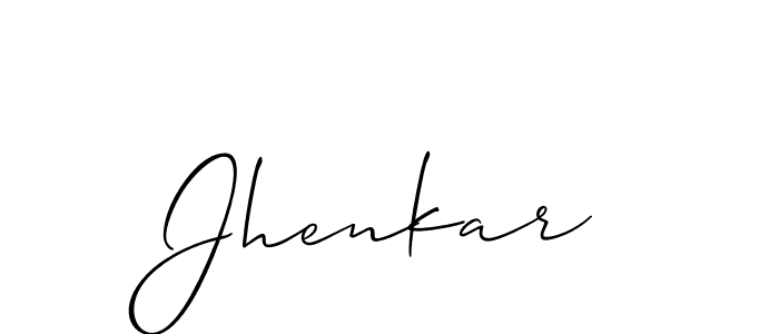 Make a short Jhenkar signature style. Manage your documents anywhere anytime using Allison_Script. Create and add eSignatures, submit forms, share and send files easily. Jhenkar signature style 2 images and pictures png