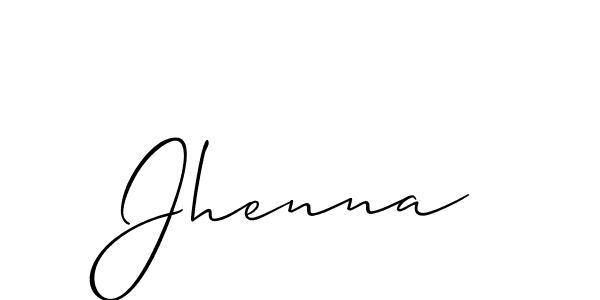 Make a short Jhenna signature style. Manage your documents anywhere anytime using Allison_Script. Create and add eSignatures, submit forms, share and send files easily. Jhenna signature style 2 images and pictures png