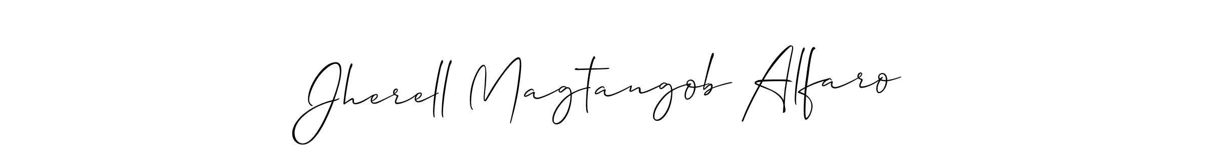 You can use this online signature creator to create a handwritten signature for the name Jherell Magtangob Alfaro. This is the best online autograph maker. Jherell Magtangob Alfaro signature style 2 images and pictures png