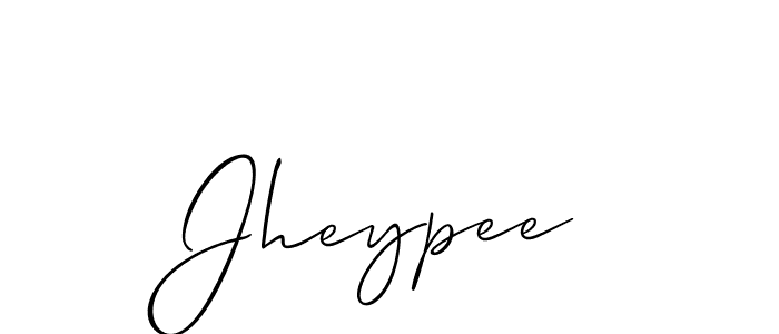 Best and Professional Signature Style for Jheypee. Allison_Script Best Signature Style Collection. Jheypee signature style 2 images and pictures png