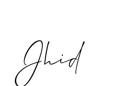 How to Draw Jhid signature style? Allison_Script is a latest design signature styles for name Jhid. Jhid signature style 2 images and pictures png