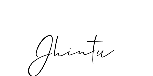 Also You can easily find your signature by using the search form. We will create Jhintu name handwritten signature images for you free of cost using Allison_Script sign style. Jhintu signature style 2 images and pictures png