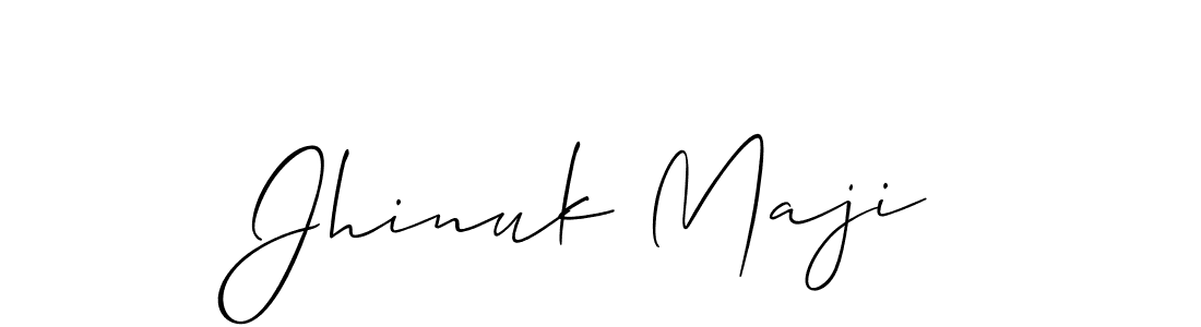 How to Draw Jhinuk Maji signature style? Allison_Script is a latest design signature styles for name Jhinuk Maji. Jhinuk Maji signature style 2 images and pictures png