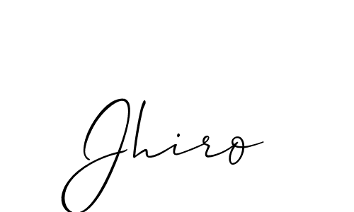 Allison_Script is a professional signature style that is perfect for those who want to add a touch of class to their signature. It is also a great choice for those who want to make their signature more unique. Get Jhiro name to fancy signature for free. Jhiro signature style 2 images and pictures png