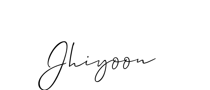 Also You can easily find your signature by using the search form. We will create Jhiyoon name handwritten signature images for you free of cost using Allison_Script sign style. Jhiyoon signature style 2 images and pictures png
