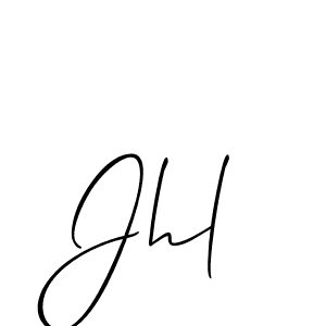 if you are searching for the best signature style for your name Jhl. so please give up your signature search. here we have designed multiple signature styles  using Allison_Script. Jhl signature style 2 images and pictures png