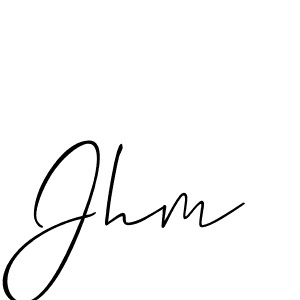 It looks lik you need a new signature style for name Jhm. Design unique handwritten (Allison_Script) signature with our free signature maker in just a few clicks. Jhm signature style 2 images and pictures png